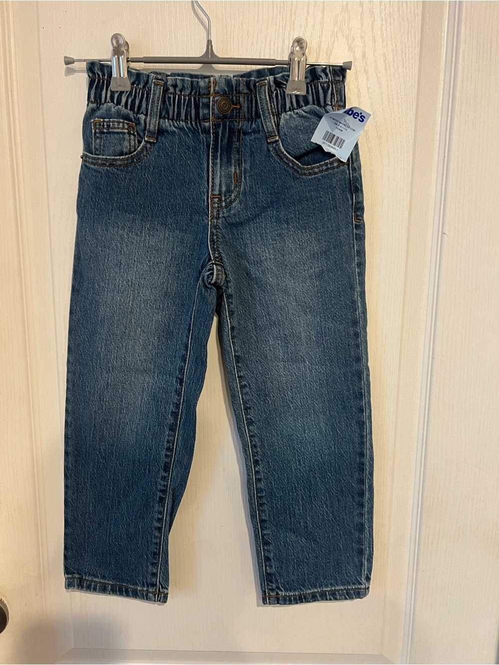 Cat & Jack Dark Blue Elastic Waist Denim Jeans